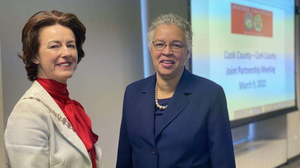 Cllr Gillian Coughlan Mayor of the County of Cork and President Preckwinkle