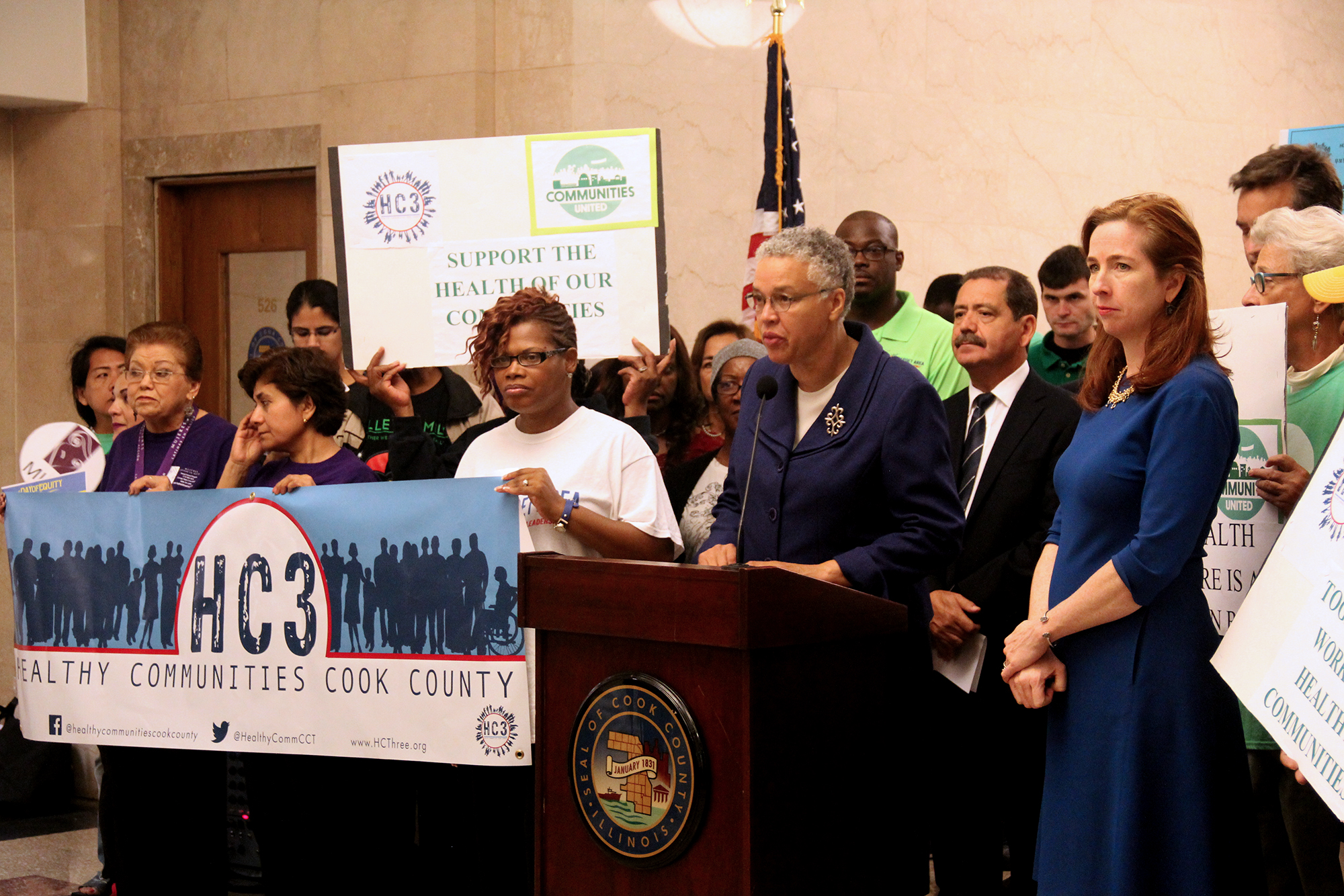 Toni Preckwinkle at Direct Access Press Conference September 14, 2016 Toni Preckwinkle at Direct Access Press Conference September 14, 2016